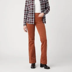 Wrangler - Pantalon Flare - Marron