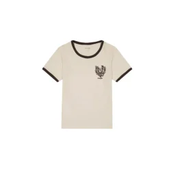 Wrangler - T-shirt Ringer - Blanc