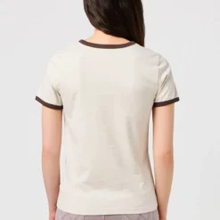 Wrangler - T-shirt Ringer - Blanc